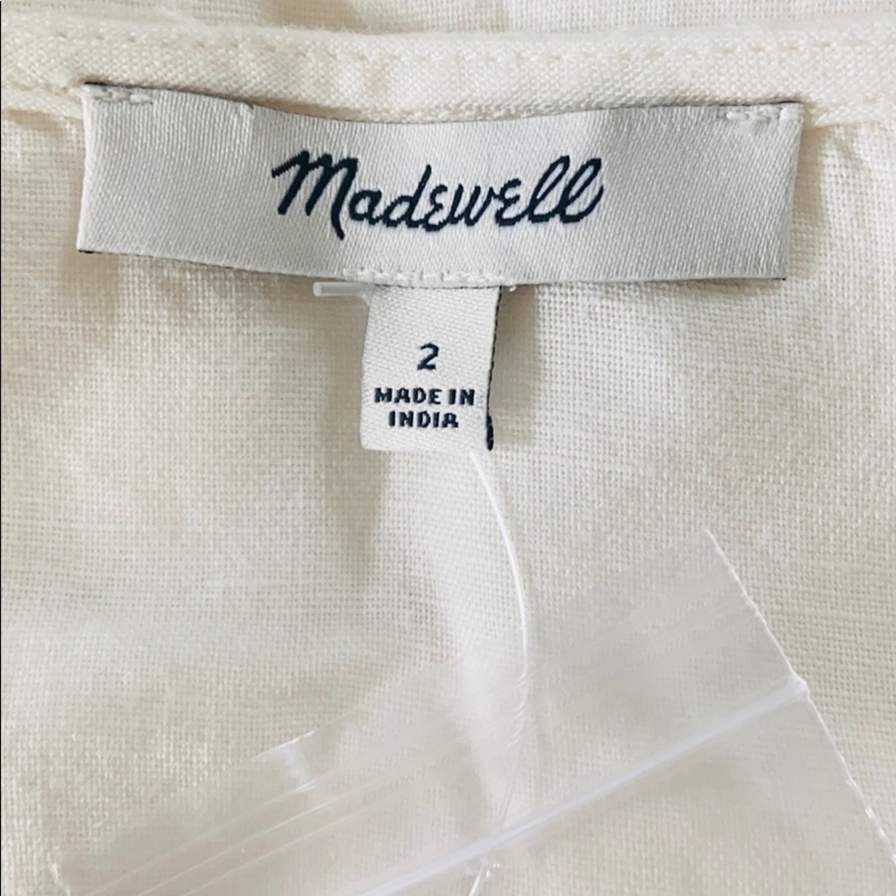 Madewell Button-Waist Wrap Midi Dress - Picture 9 of 16